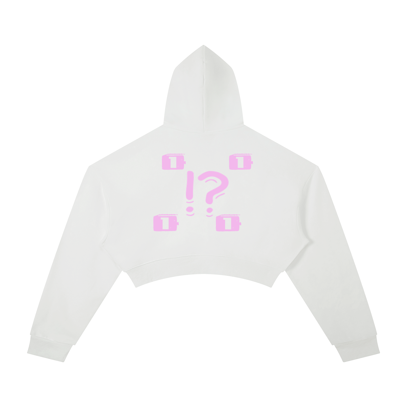 W1RL"LuvMe" Unisex Cropped Hoodie