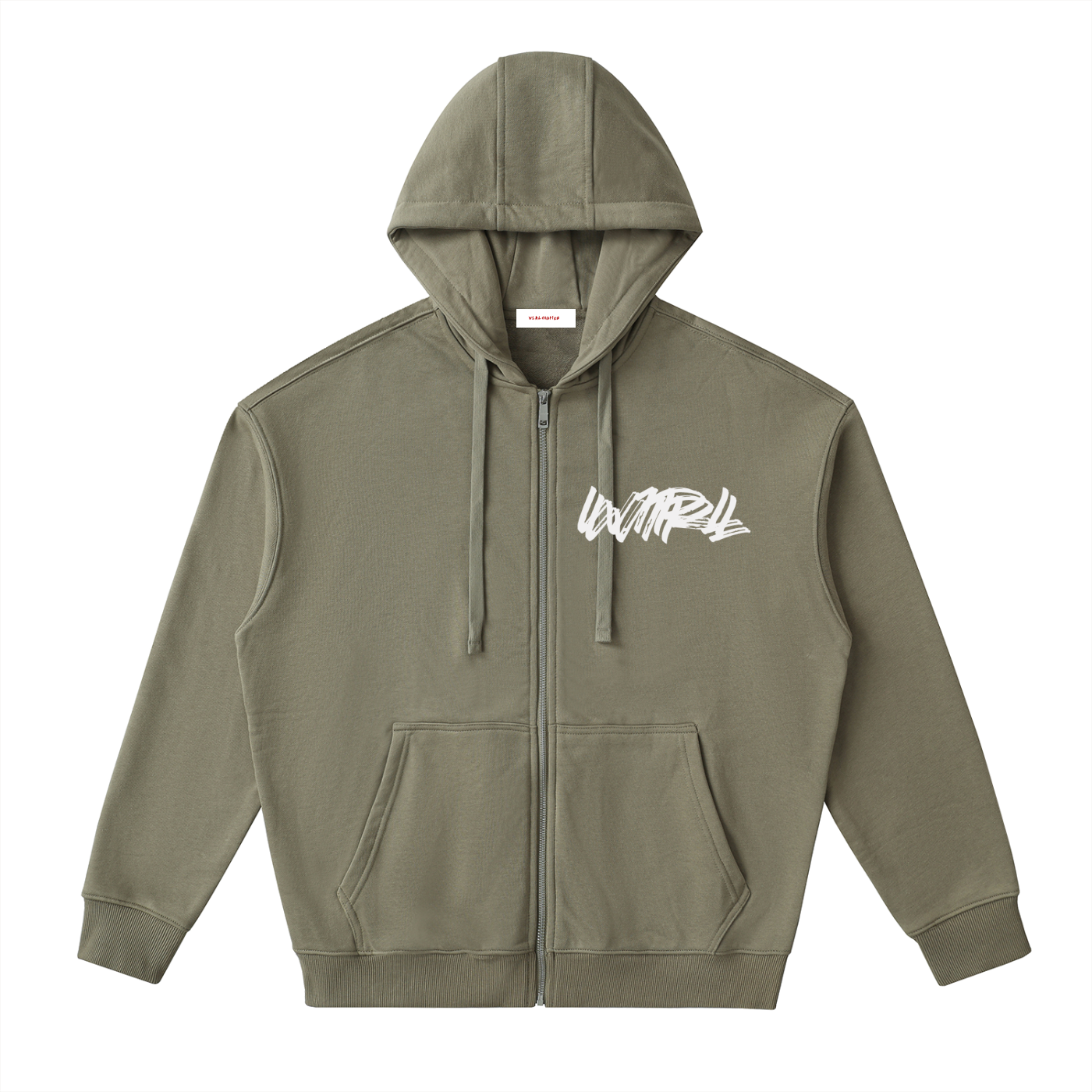 W1RL "logo”Zip Up Hoodie